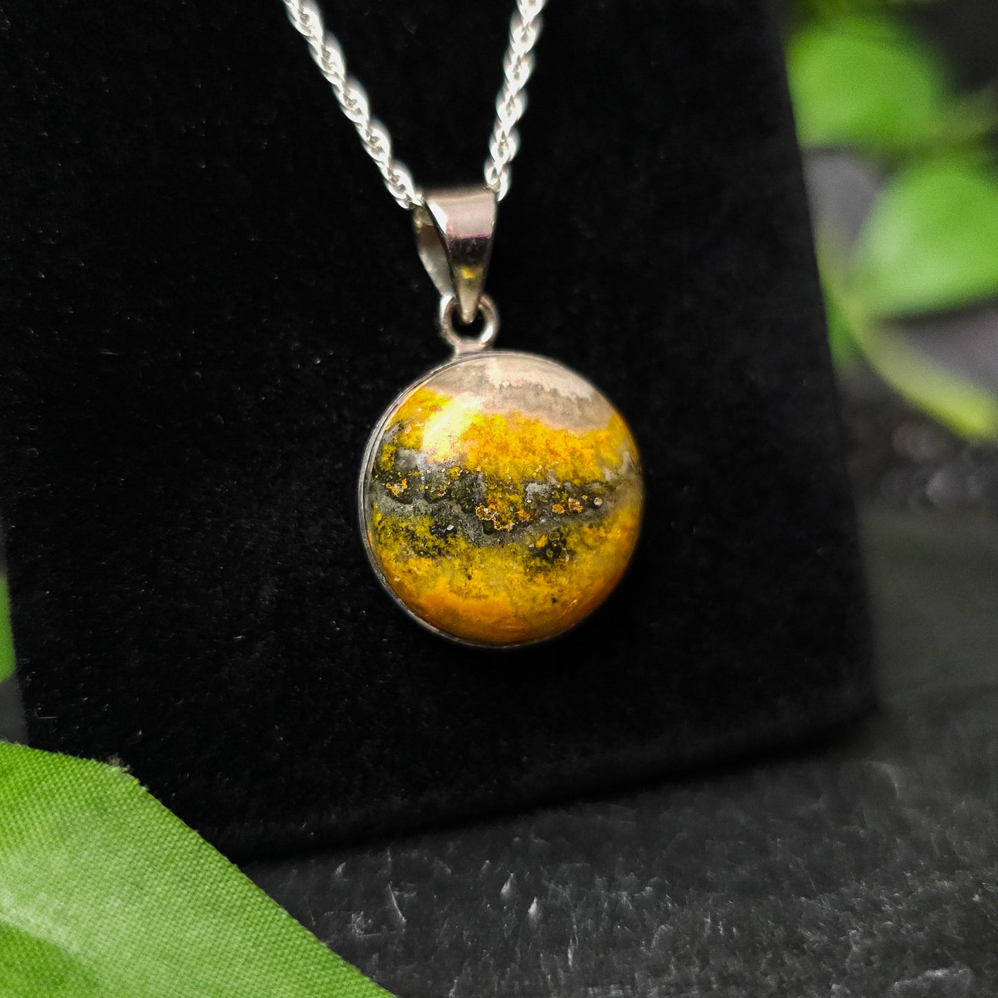 Bumblebee Jasper Pendant No. 15