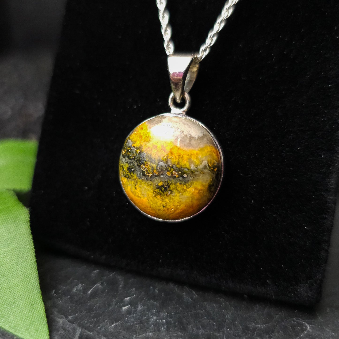 Bumblebee Jasper Pendant No. 15