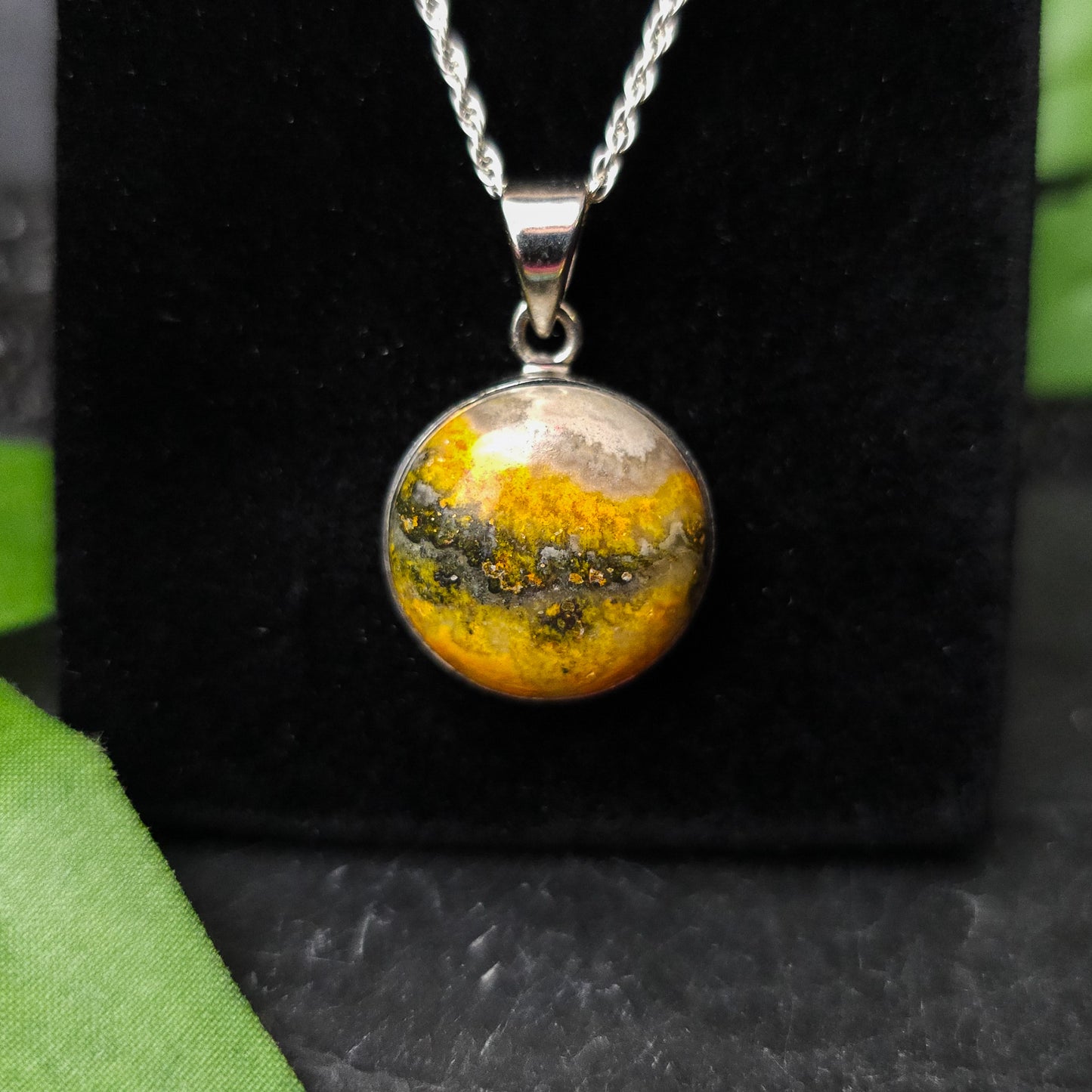 Bumblebee Jasper Pendant No. 15