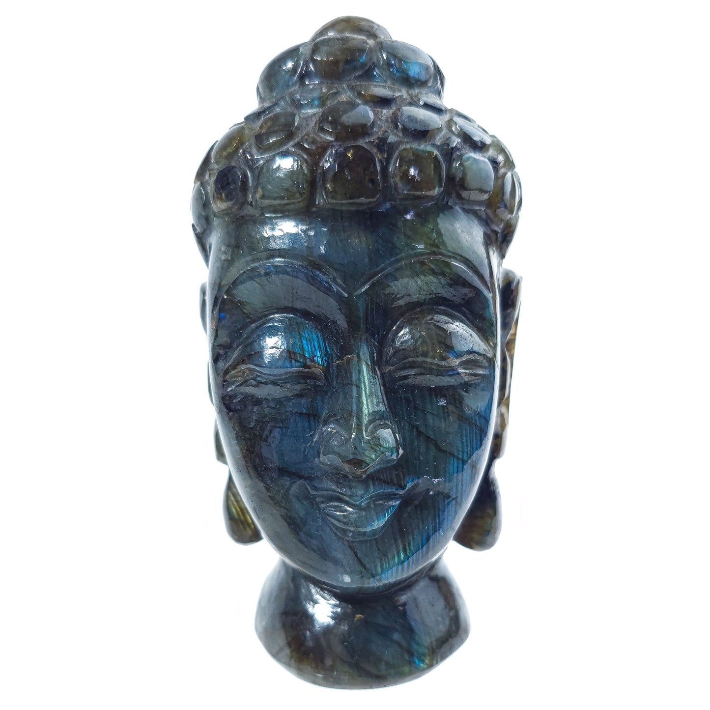 Labradorite Buddha Head