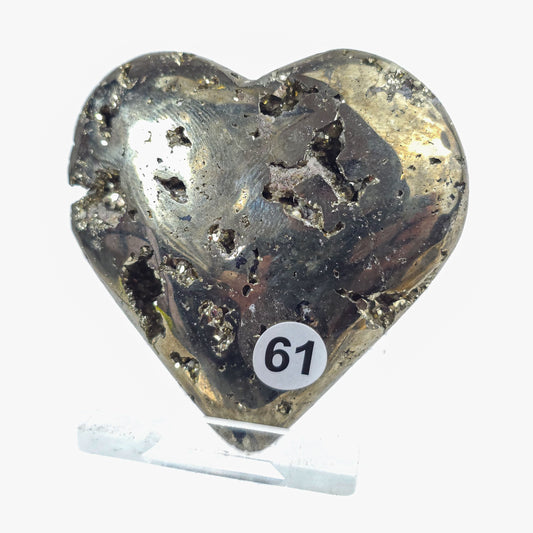 Druzy Pyrite Hearts
