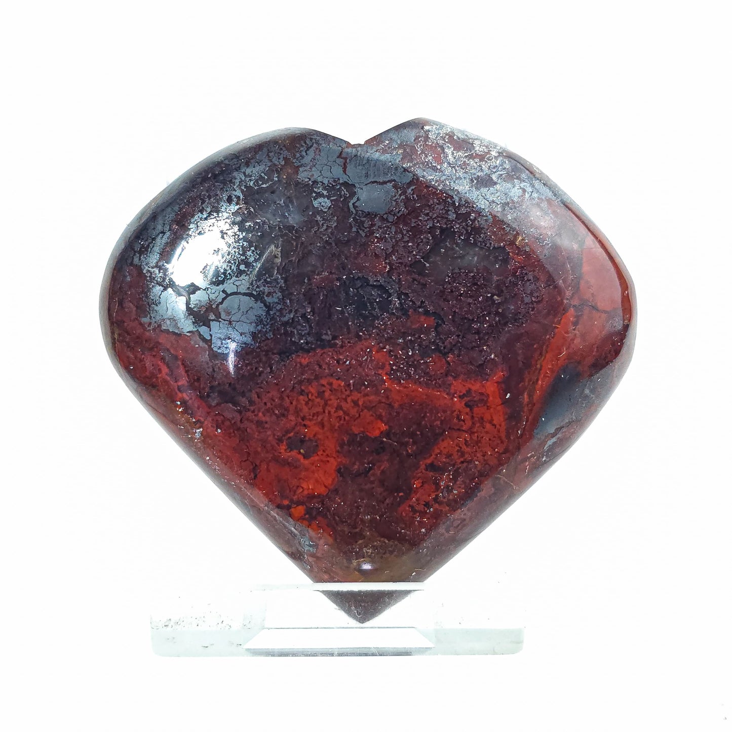 Red Jasper and Hematite Hearts