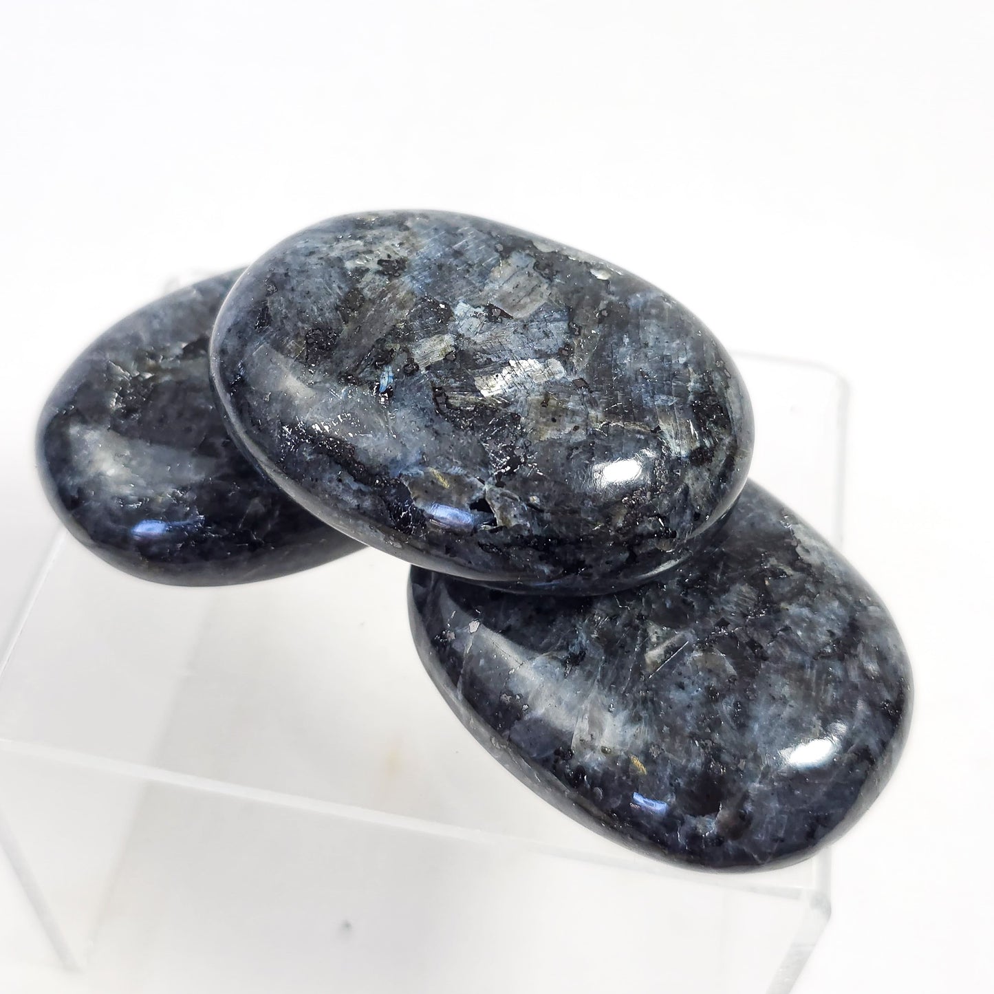 Larvikite Palm Stone