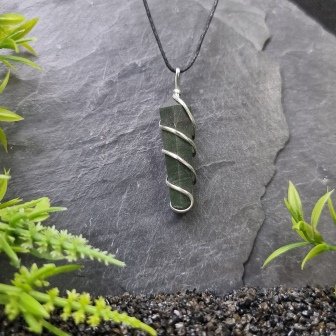 Wire Wrapped Crystal Point Pendant