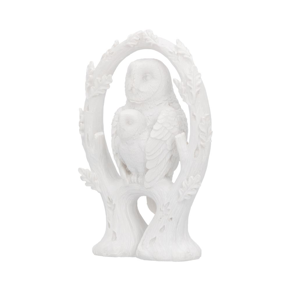 Embrace White Owl Figurine