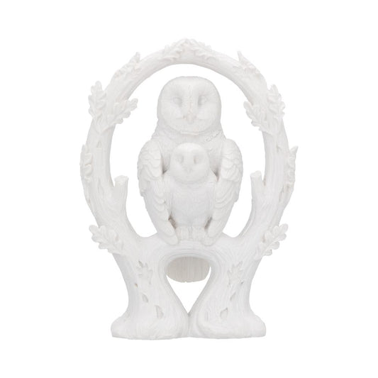 Embrace White Owl Figurine