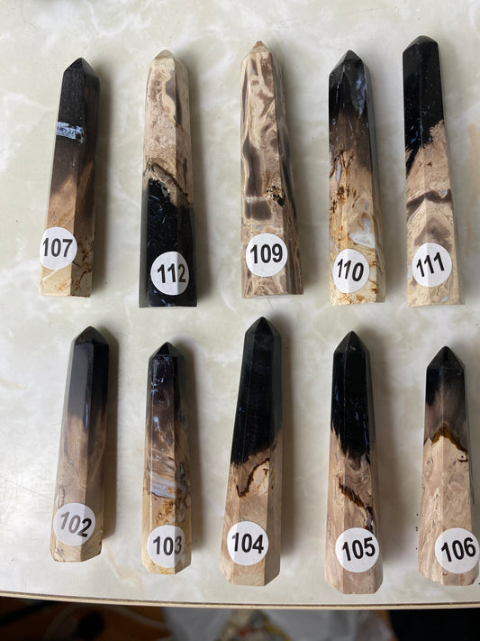 Fossilized Wood Towers