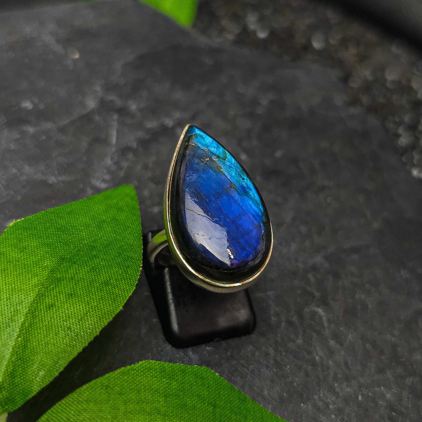 Labradorite Ring Size M No. 74