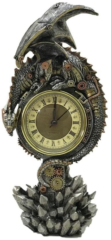 Clockwork Reign Gothic Dragon Clock