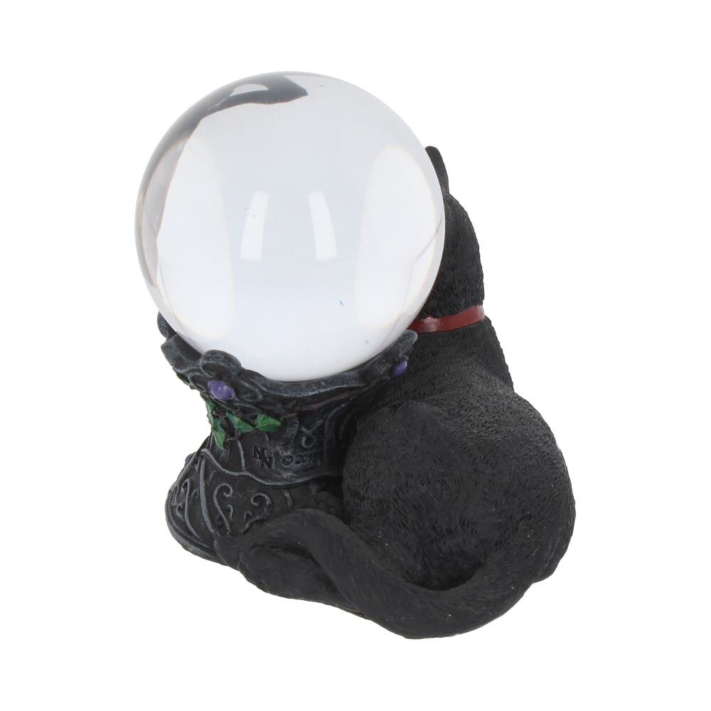 Black Cat Crystal Ball Holder