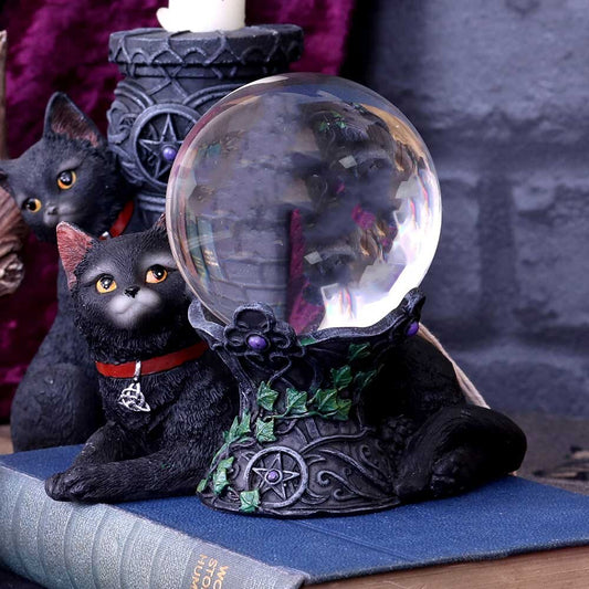 Black Cat Crystal Ball Holder