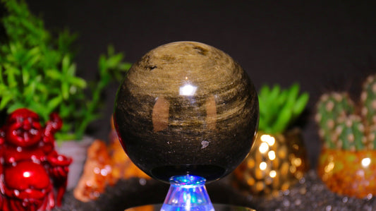 Gold Sheen Obsidian Sphere