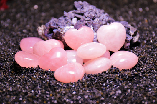 Rose Quartz Hearts (small)