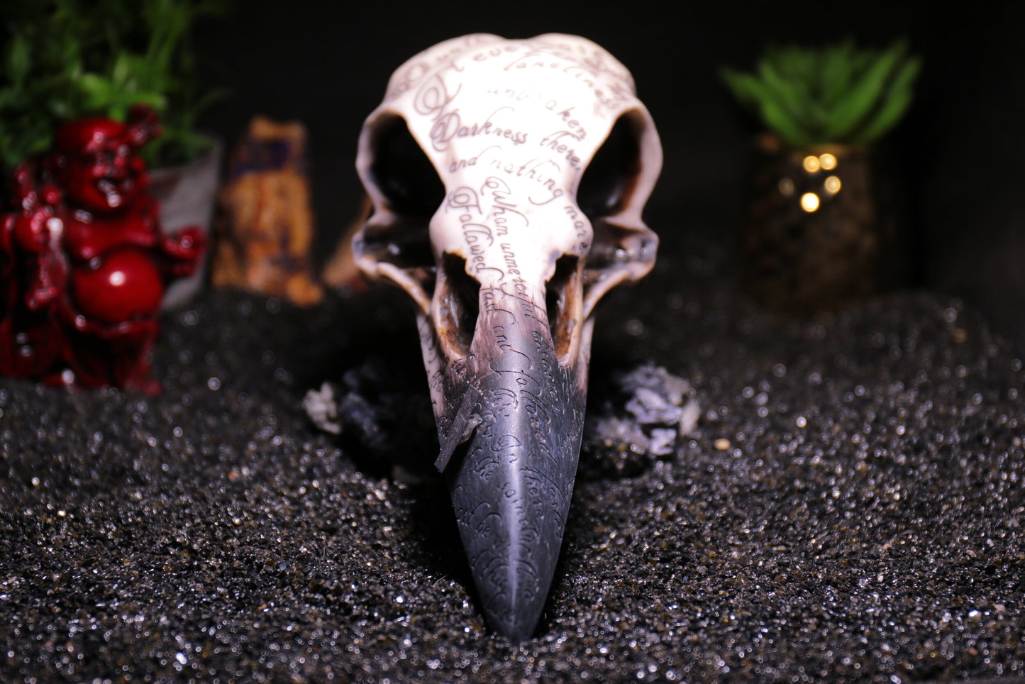 Edgar's Raven Skull 21cm