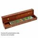 Double Compartment Incense Box - Brass Patterned Inlay