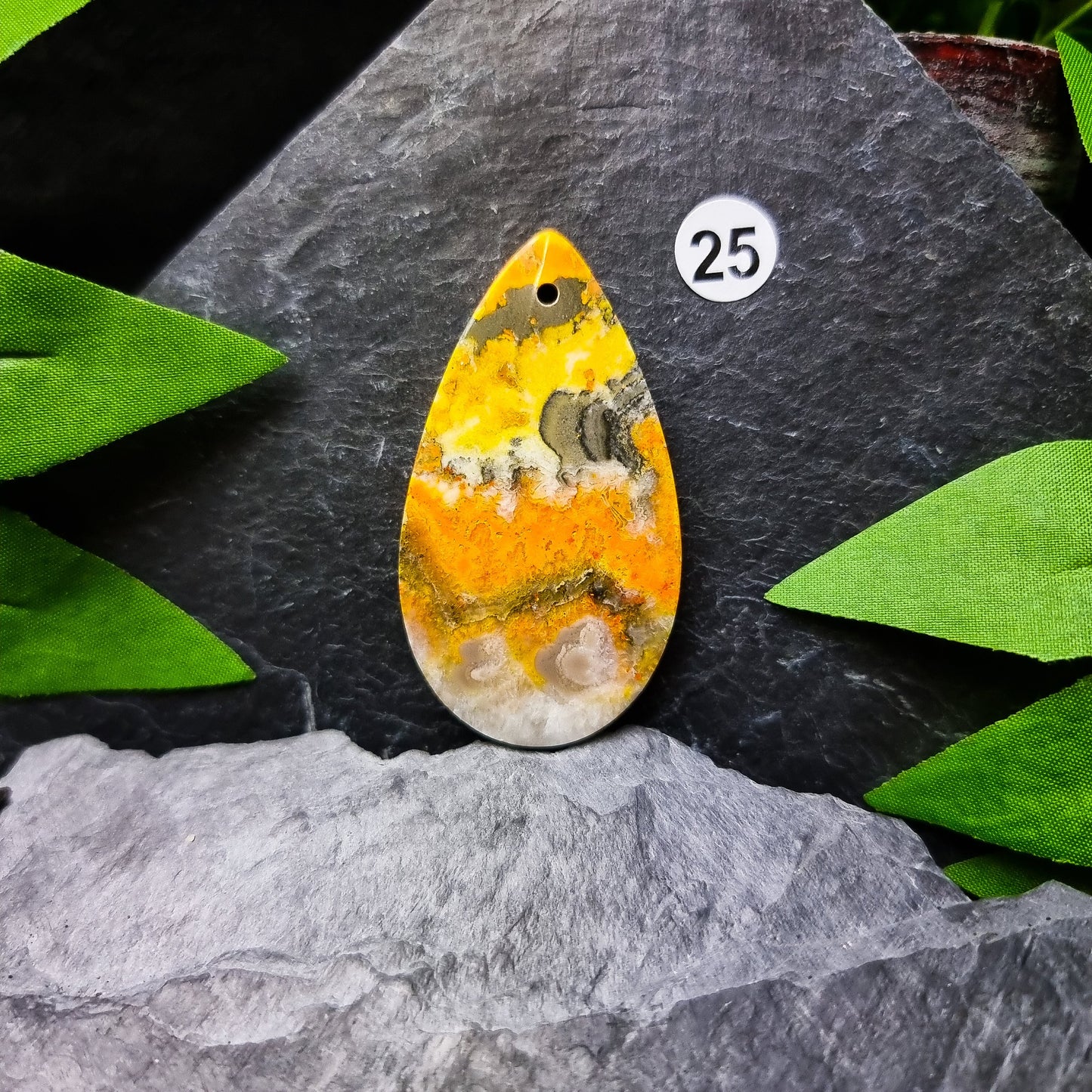 Bumble Bee Jasper Pendant