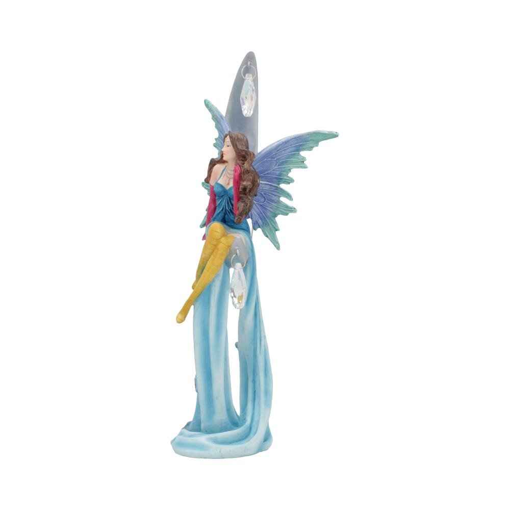Agnosia Crescent Moon Fairy, with Crystals