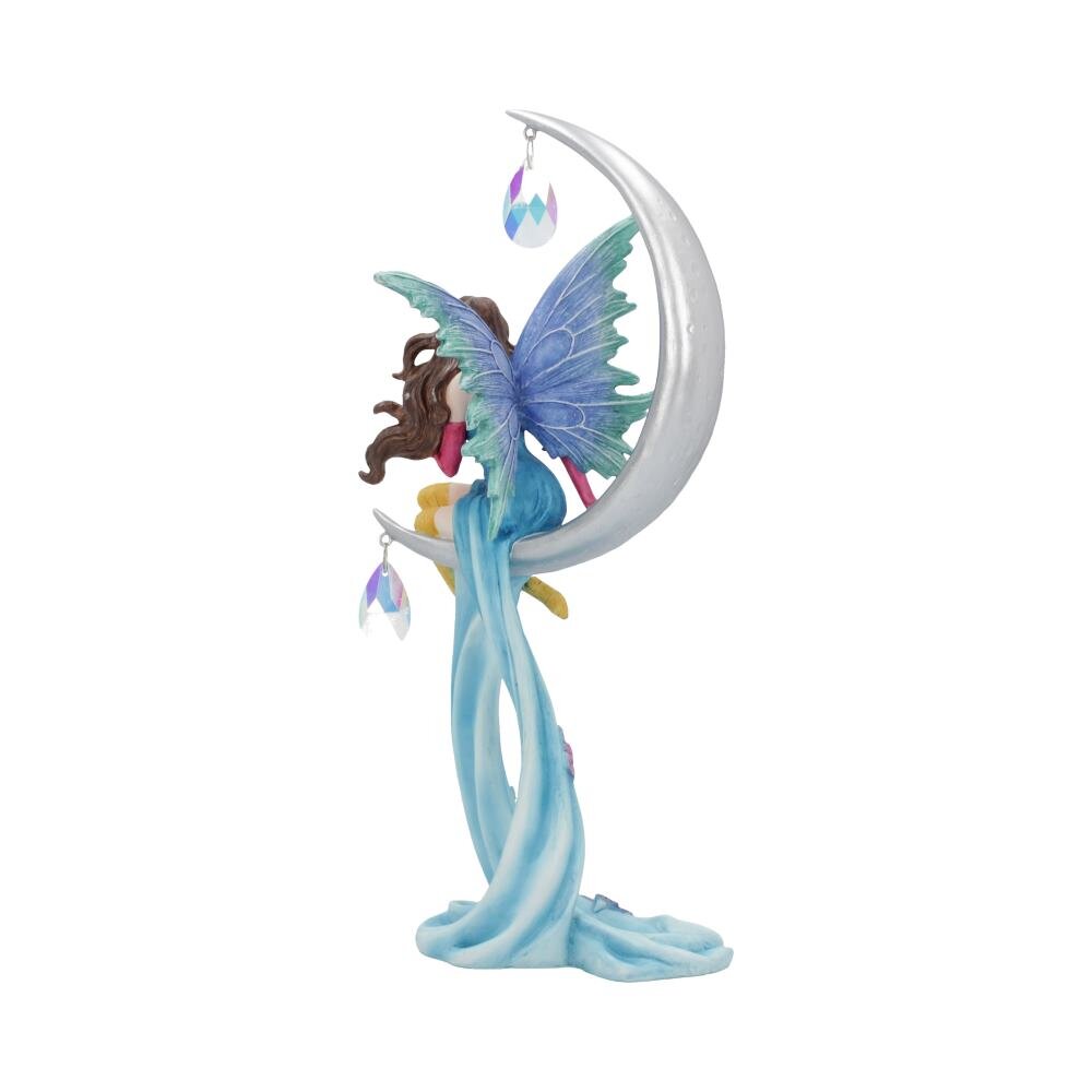 Agnosia Crescent Moon Fairy, with Crystals