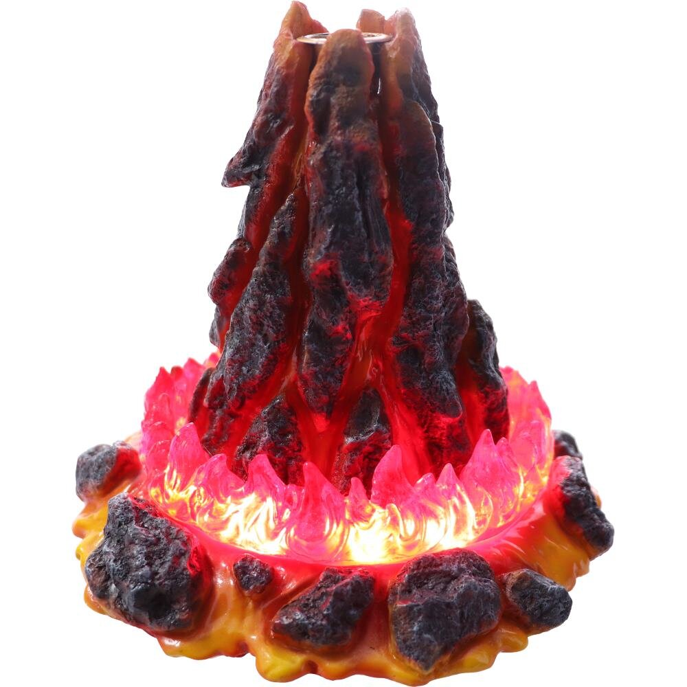 Volcano! Back-flow burner with 45 cones 17.5cm tall