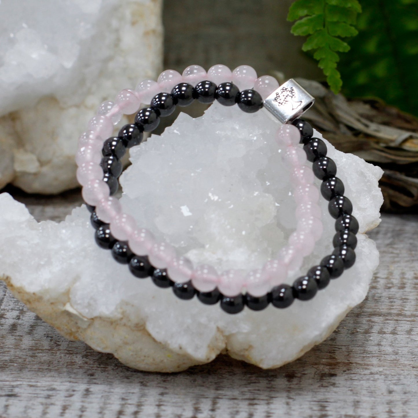Magnetic Gemstone Bracelets Rose Quartz