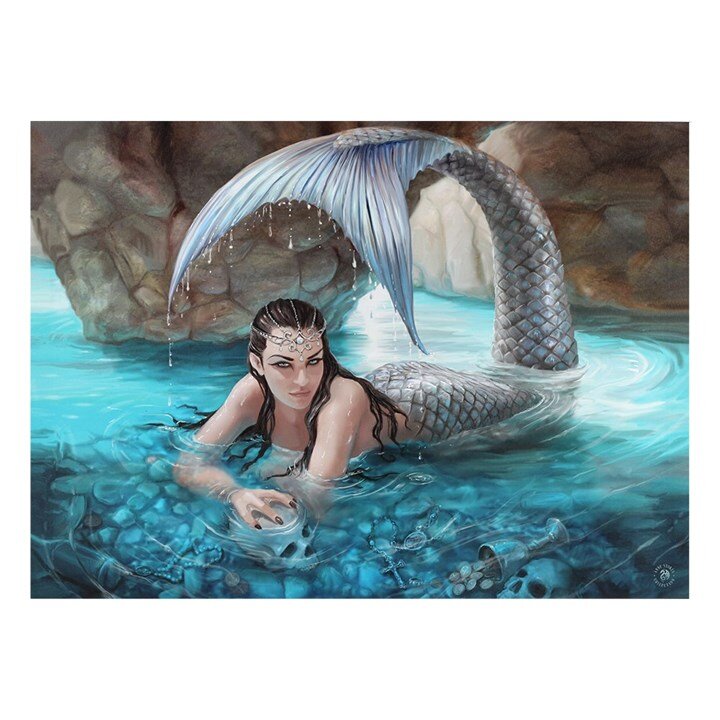 HIDDEN DEPTHS CANVAS PLAQUE BY ANNE STOKES