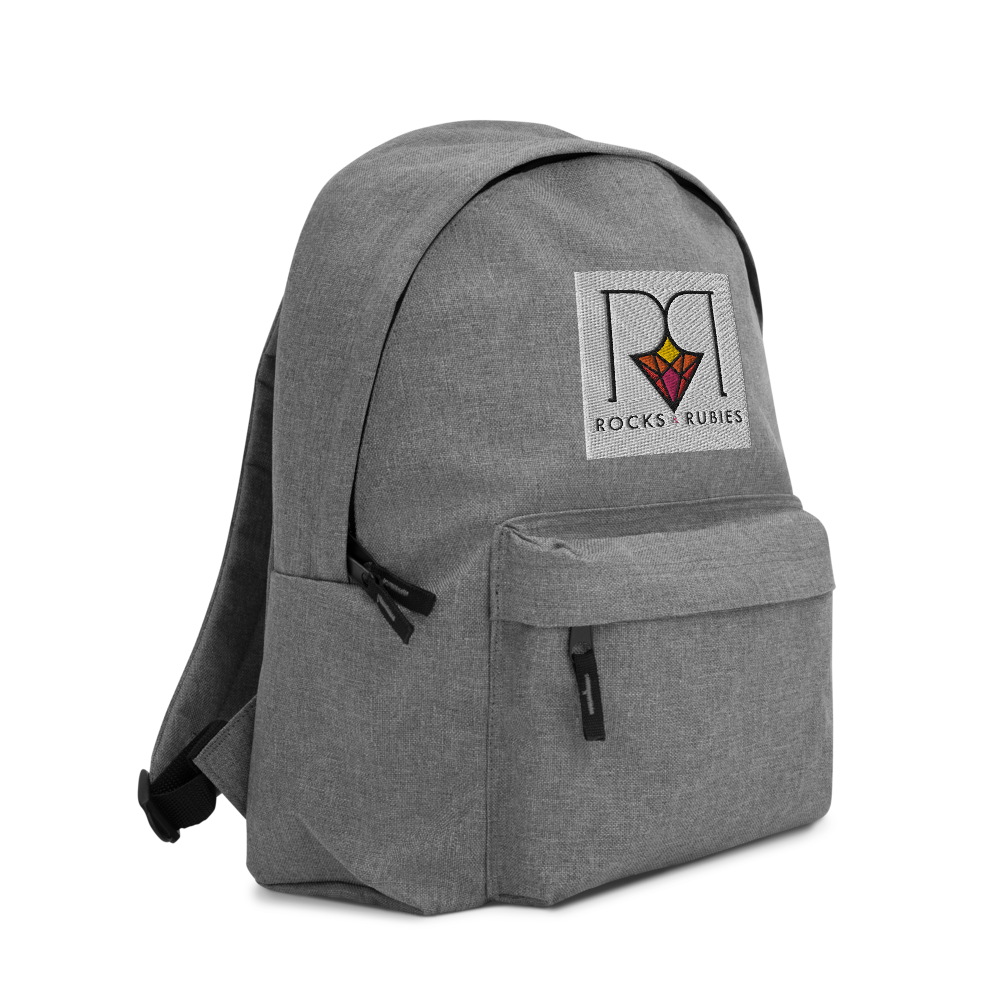 Rocks and Rubies Embroidered Backpack