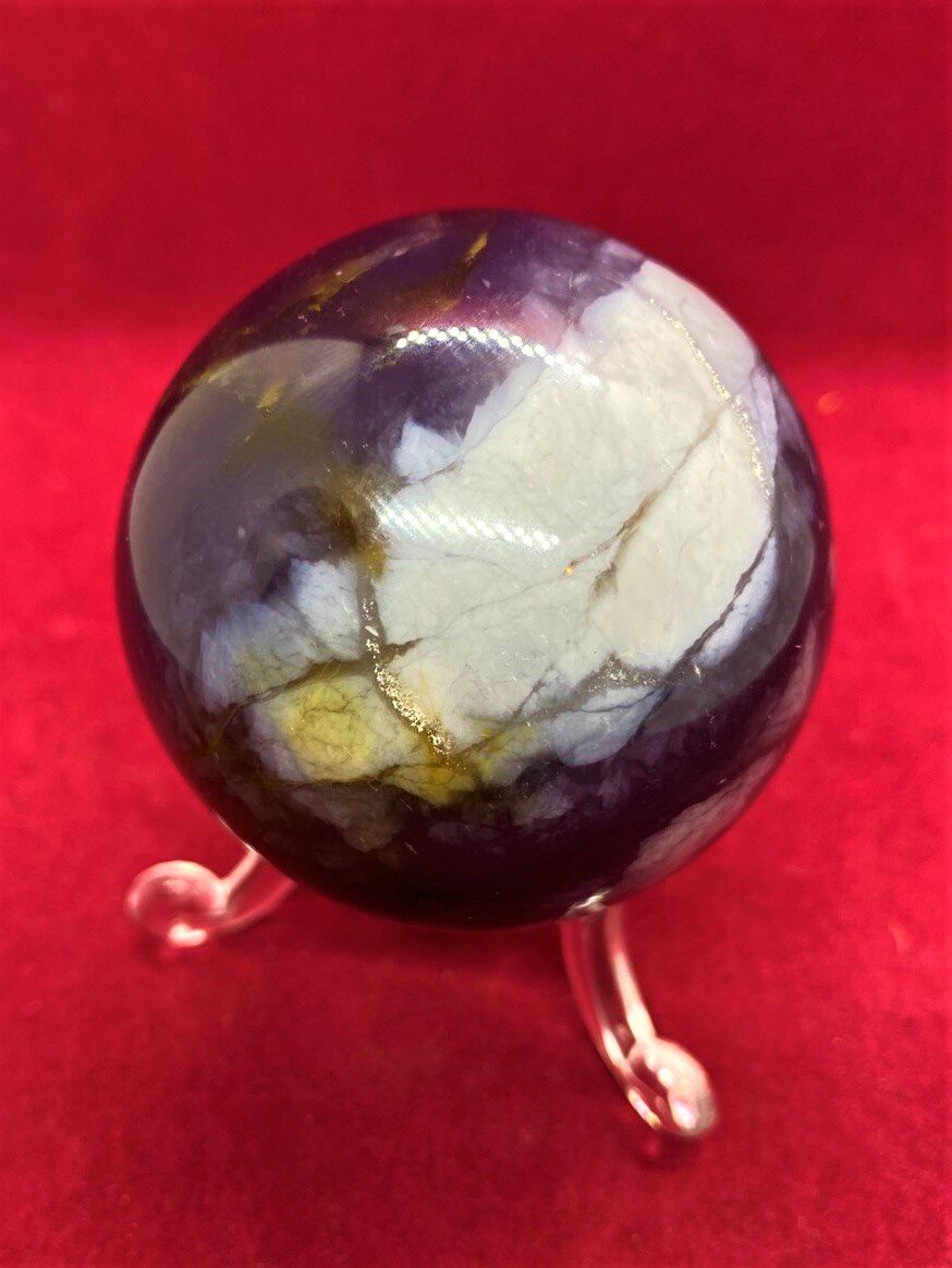 Purple Agate Spheres 50mm