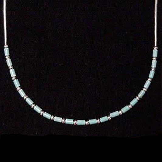 Silver & Turquoise Necklace Navajo